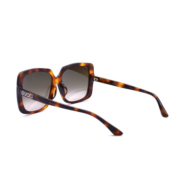 GUCCI GG0728SA 002 HAVANA BROWN GRADIENT AUTHENTIC SUNGLASSES - Picture 5 of 10